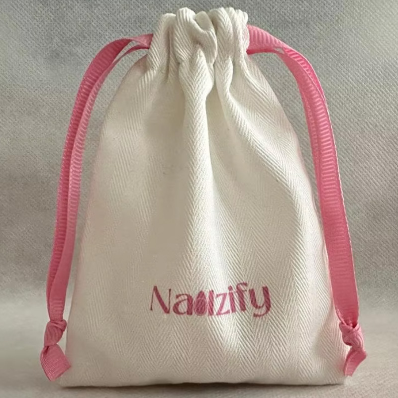 Luxury Bags Logo - Sac à cordon en toile à