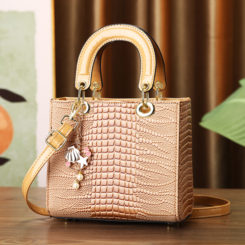 Luxury Bags Classy - Petit sac carré Texture motif Crocodile