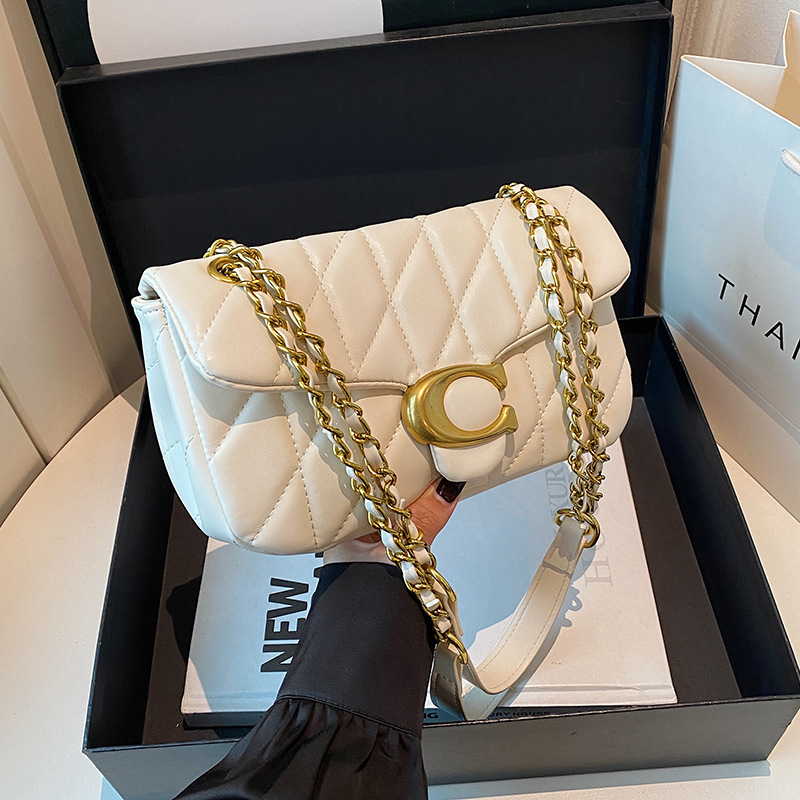 Sac à bandoulière matelassé en - Luxury Bags Logo avis et prix