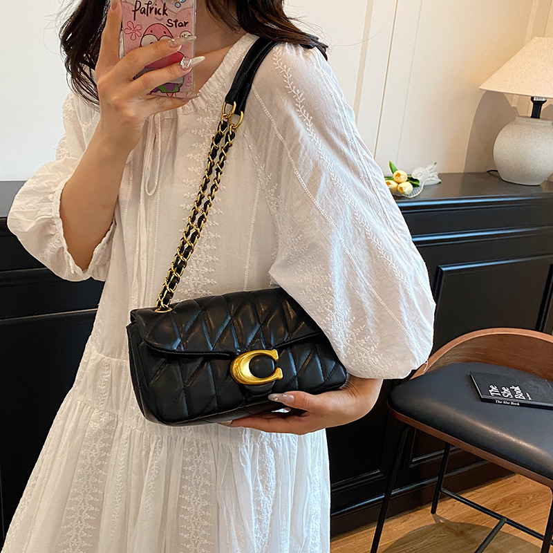 Sac à bandoulière matelassé en - Luxury Bags Logo avis et prix